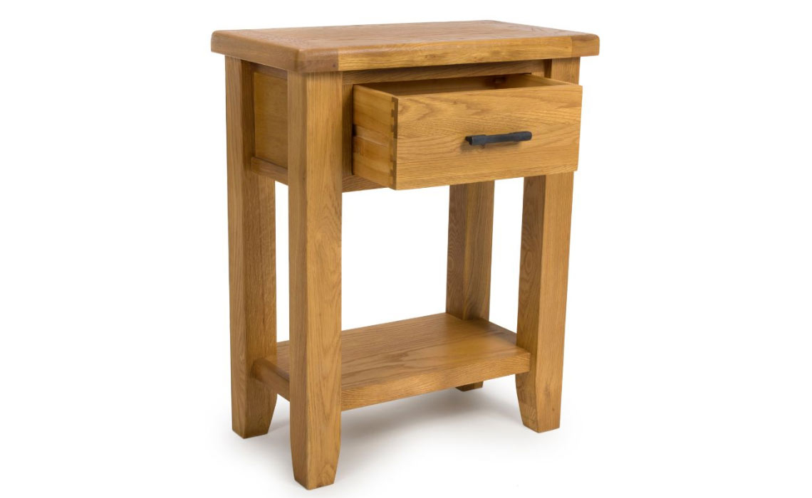 Hamilton Oak 1 Drawer Console Table