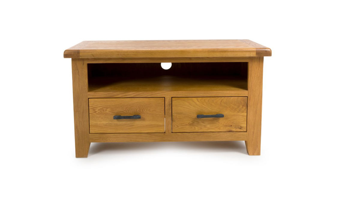 Hamilton Oak Rectangular TV Unit 