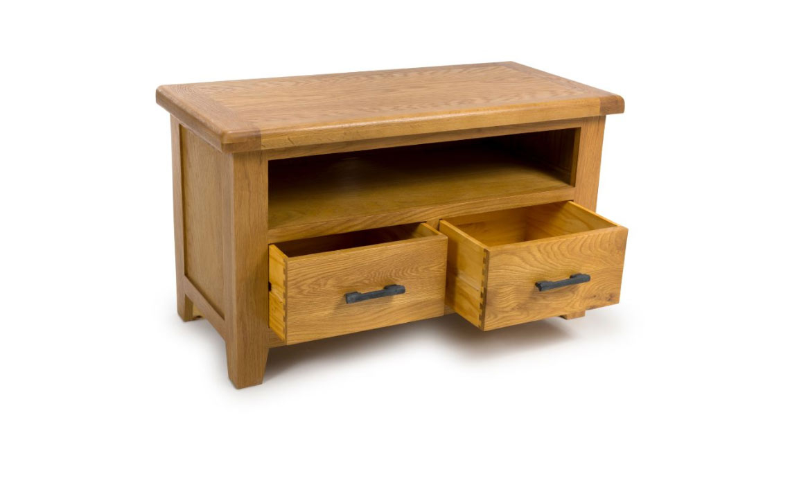 Hamilton Oak Rectangular TV Unit 