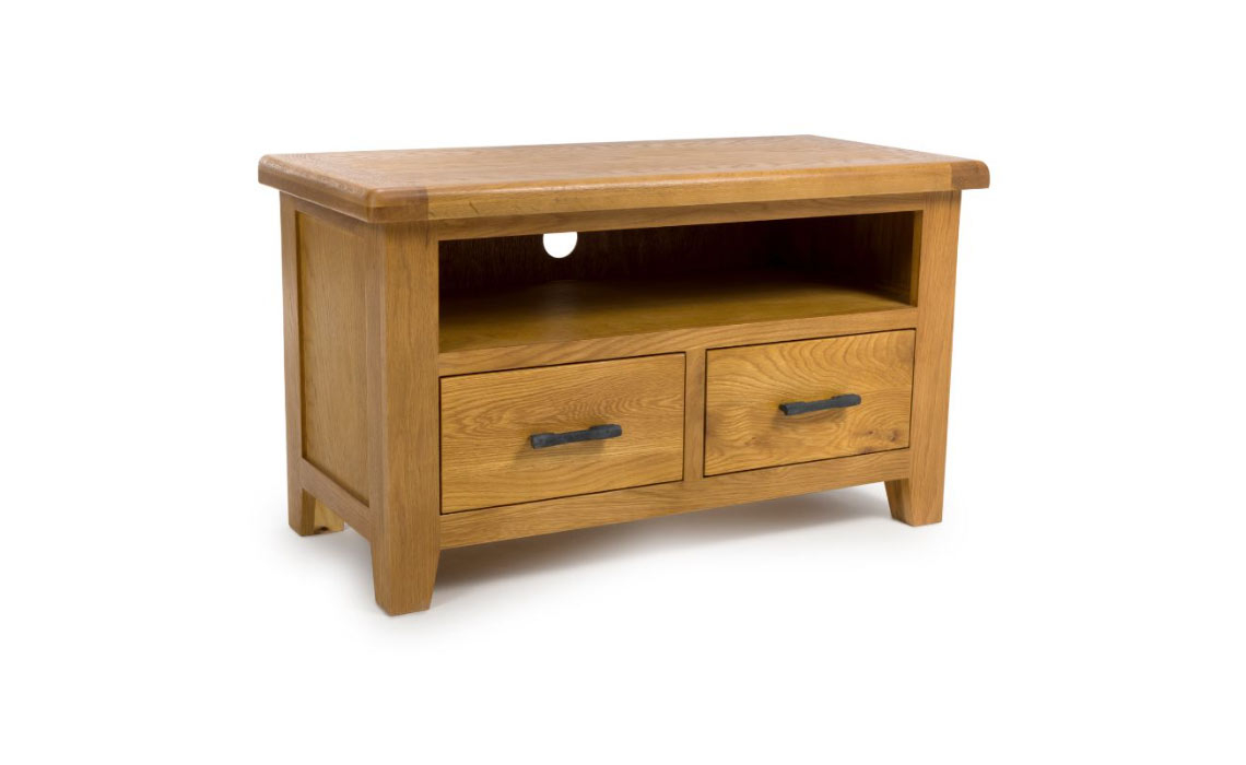 Hamilton Oak Rectangular TV Unit 