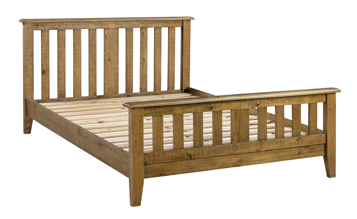 Thetford Rustic Pine 5ft Kingsize Bed, Rustic Oak King Size Bed Frame