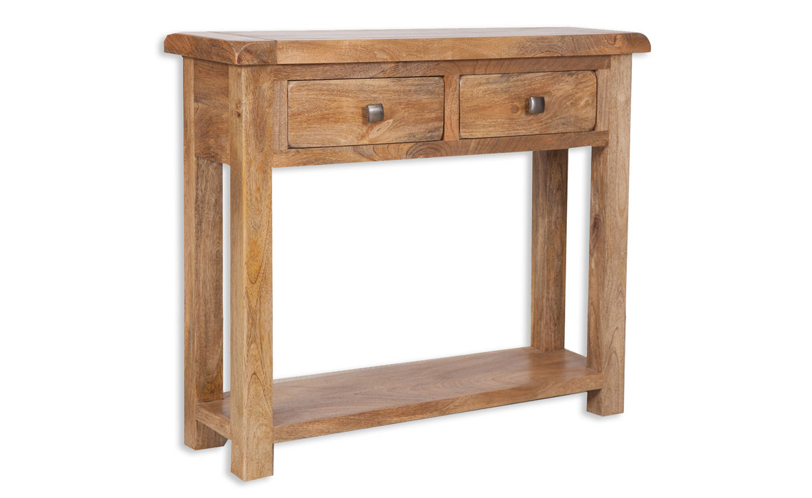 Chennai Solid Mango 2 Drawer Console Table