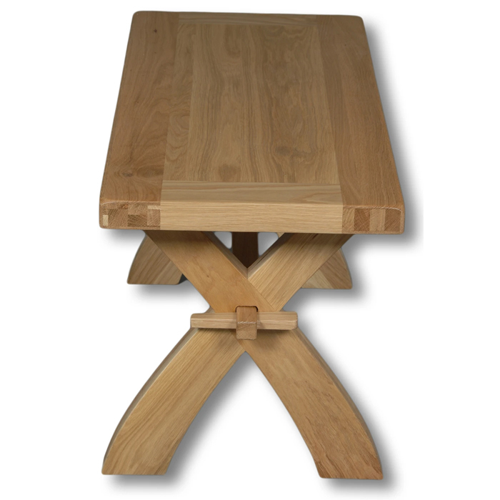 Norfolk Rustic Solid Oak 120cm Bench