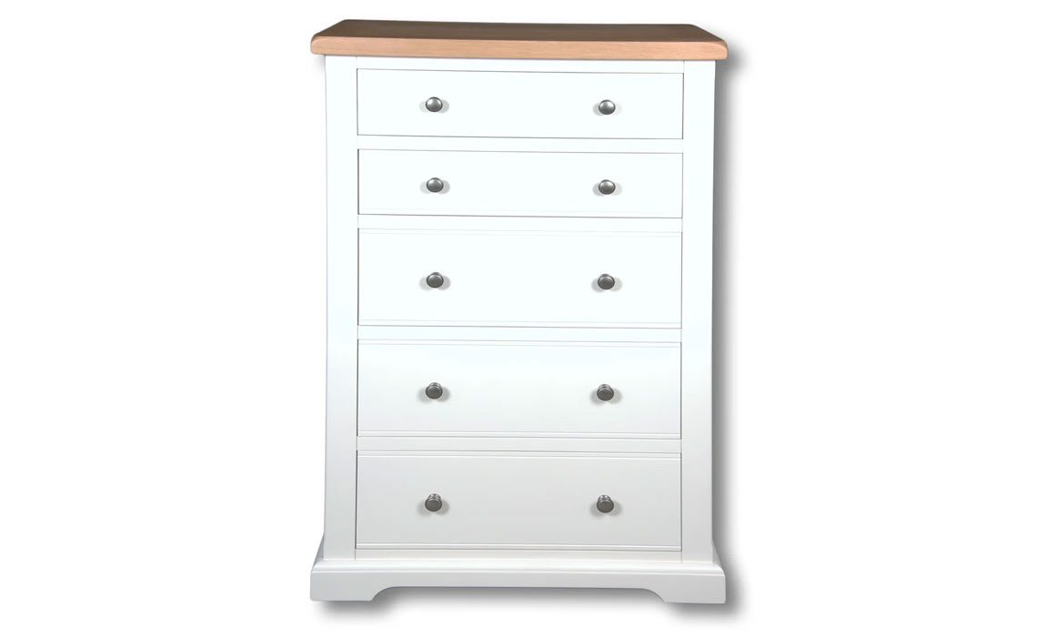 Suffolk Painted 5 Drawer Deep Chest of Drawers