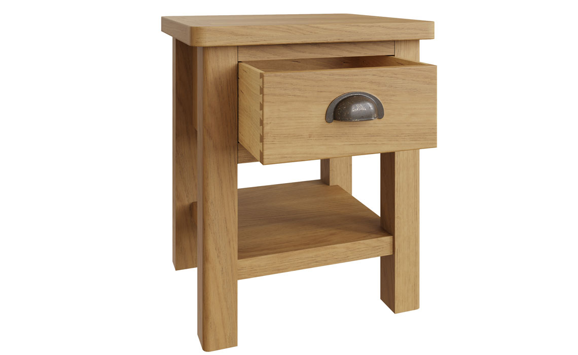 Woodbridge Oak 1 Drawer Lamp Table