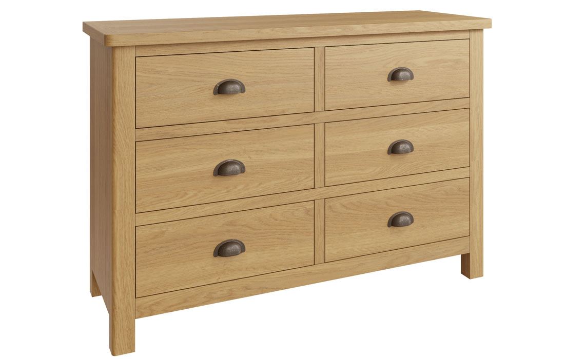 Woodbridge Oak 6 Drawer Chest