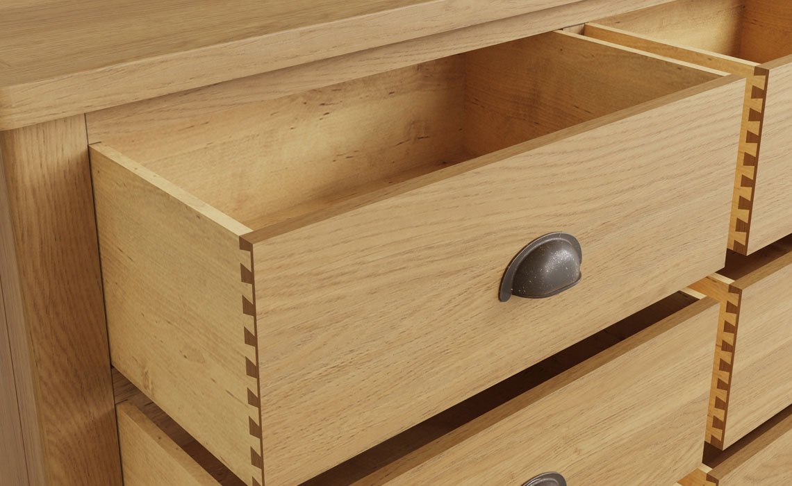 Woodbridge Oak 6 Drawer Chest