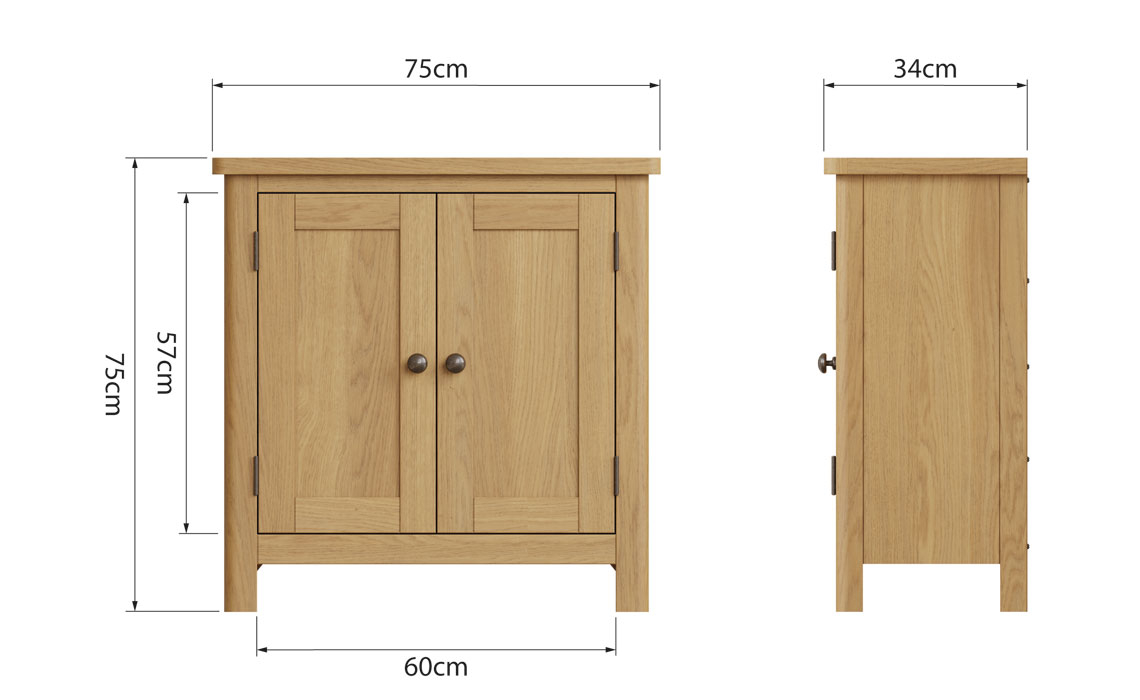 Woodbridge Oak Small Sideboard