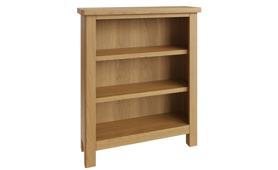 Woodbridge Oak Small Wide Bookcase