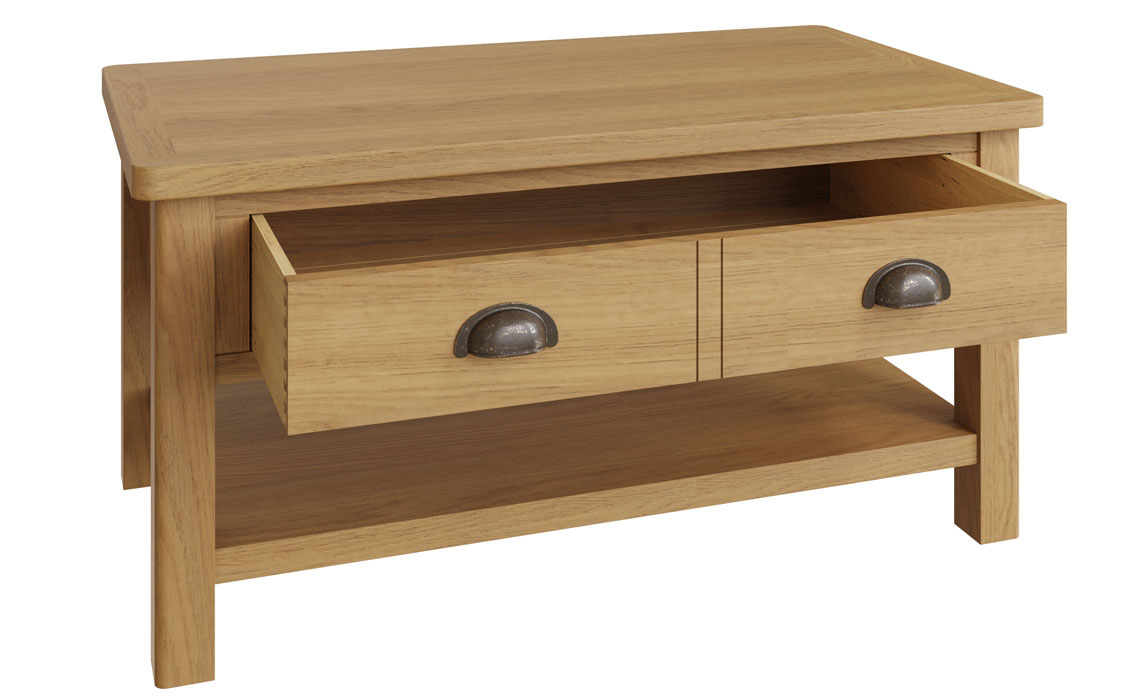 Woodbridge Oak Large Coffee Table With Drawers