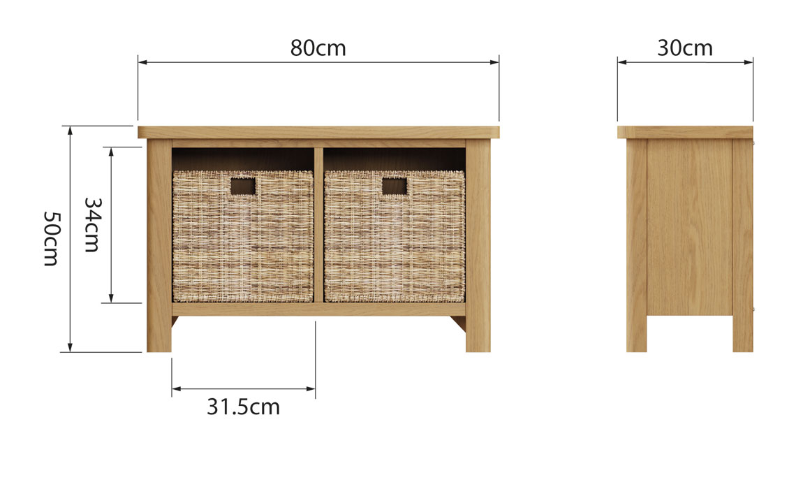 Woodbridge Oak Hall Bench