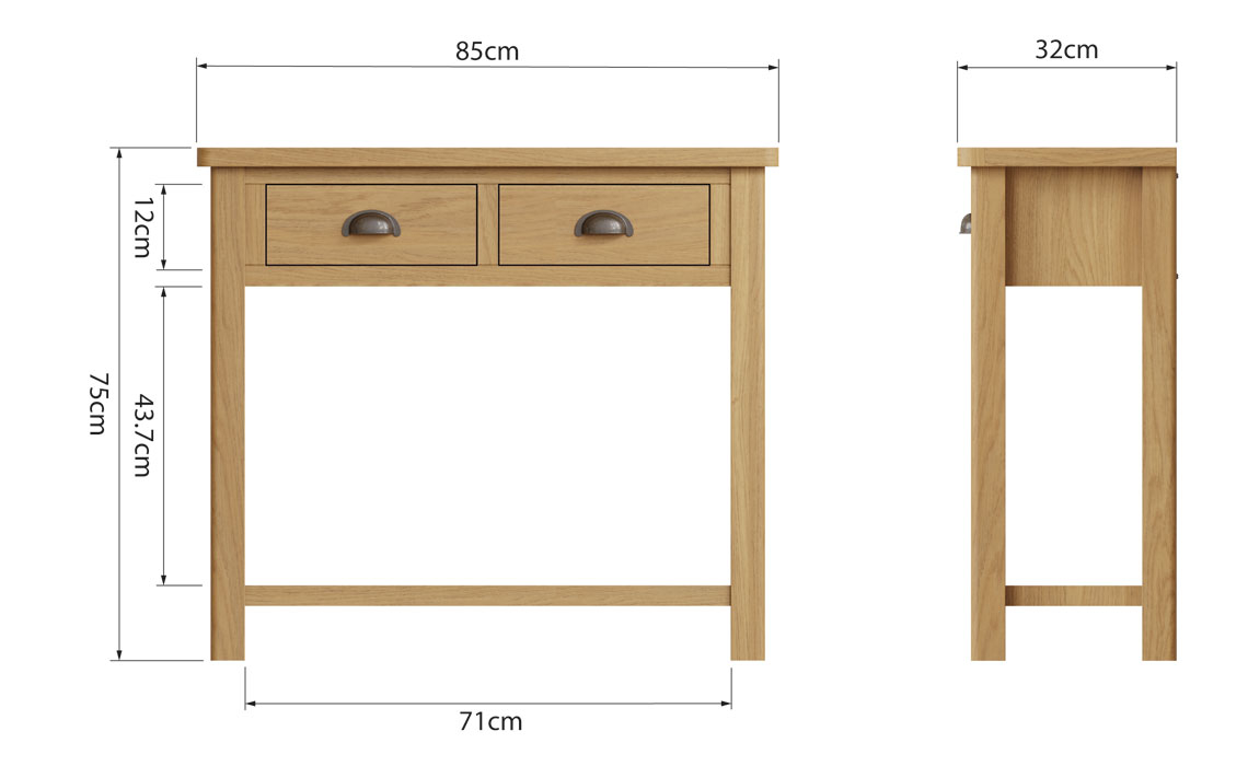 Woodbridge Oak Console Table