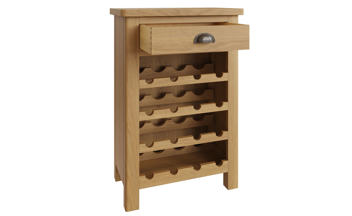 Woodbridge Oak Wine Cabinet