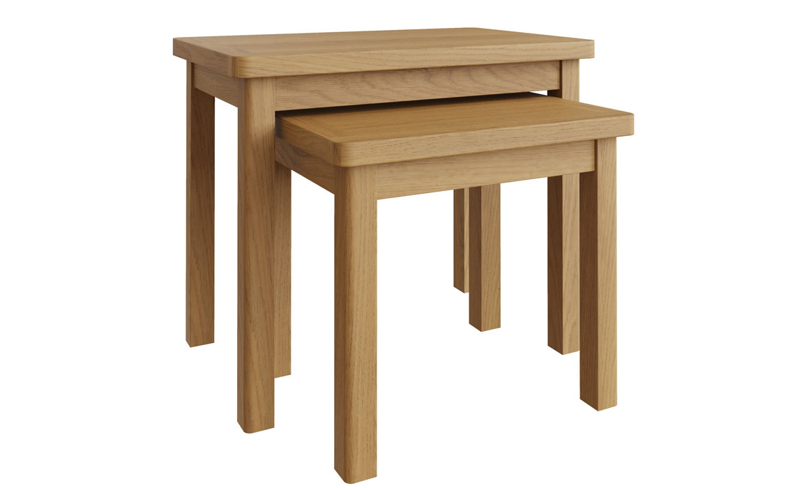 Woodbridge Oak Nest of 2 Tables