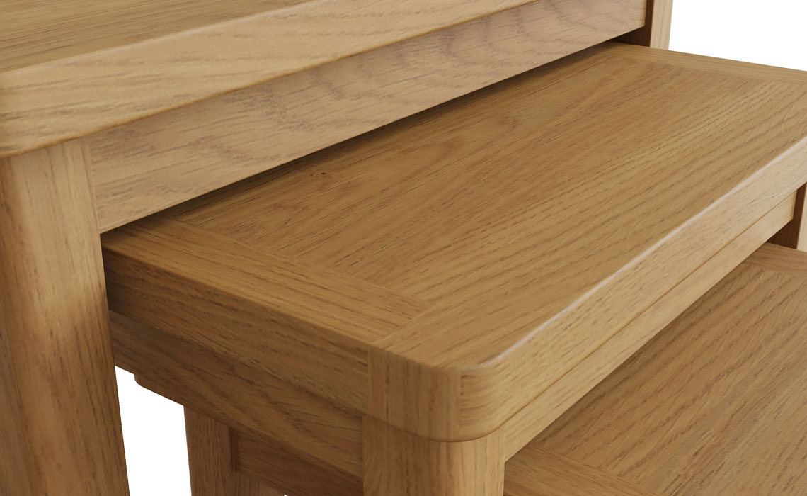 Woodbridge Oak Nest of 3 Tables