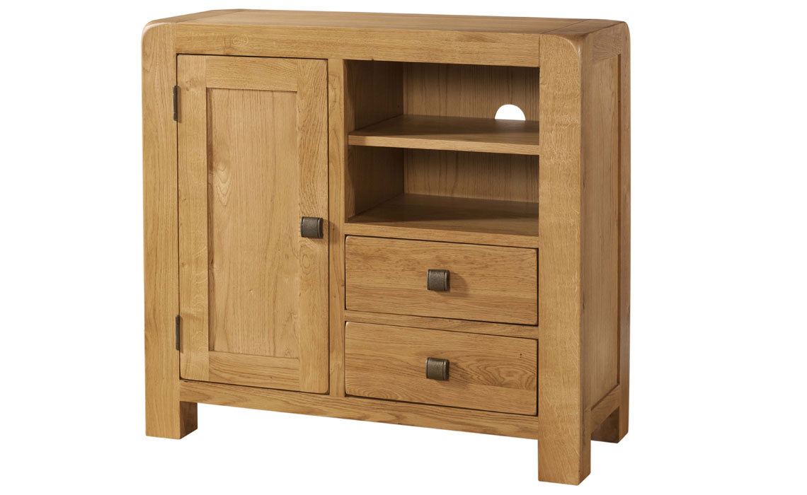 Tunstall Oak 1 Door 2 Drawer Media Unit