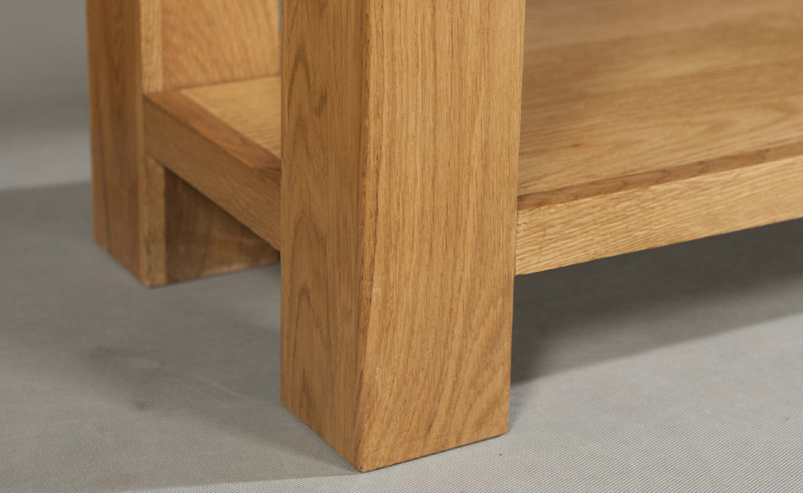 Tunstall Oak Coffee Table With Shelf