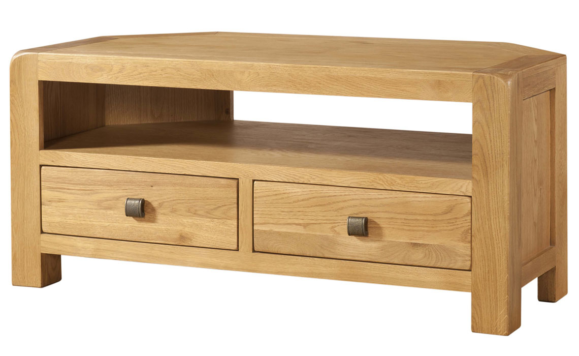 Tunstall Oak Corner TV Unit