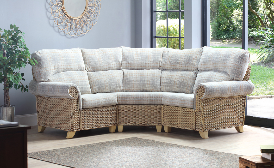 Charlton 3 Piece Corner Sofa in Natural Wash