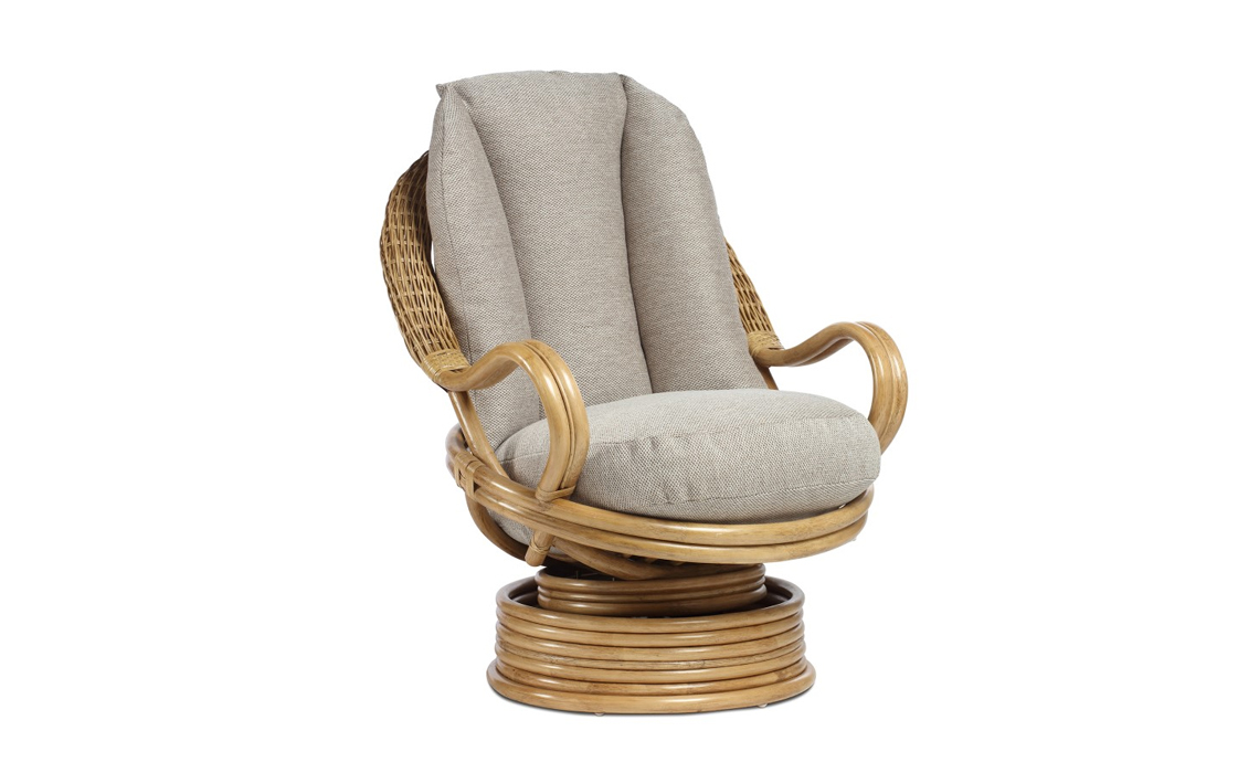 Jakarta Light Oak Deluxe Swivel Rocker Chair