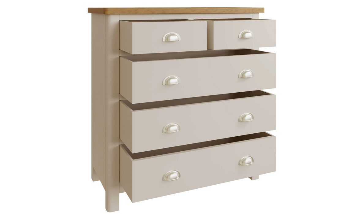 Woodbridge Truffle Grey Painted 2 Over 3 Chest