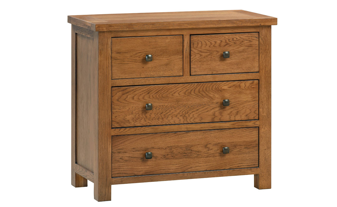 Lavenham Rustic Oak 2 Over 2 Chest