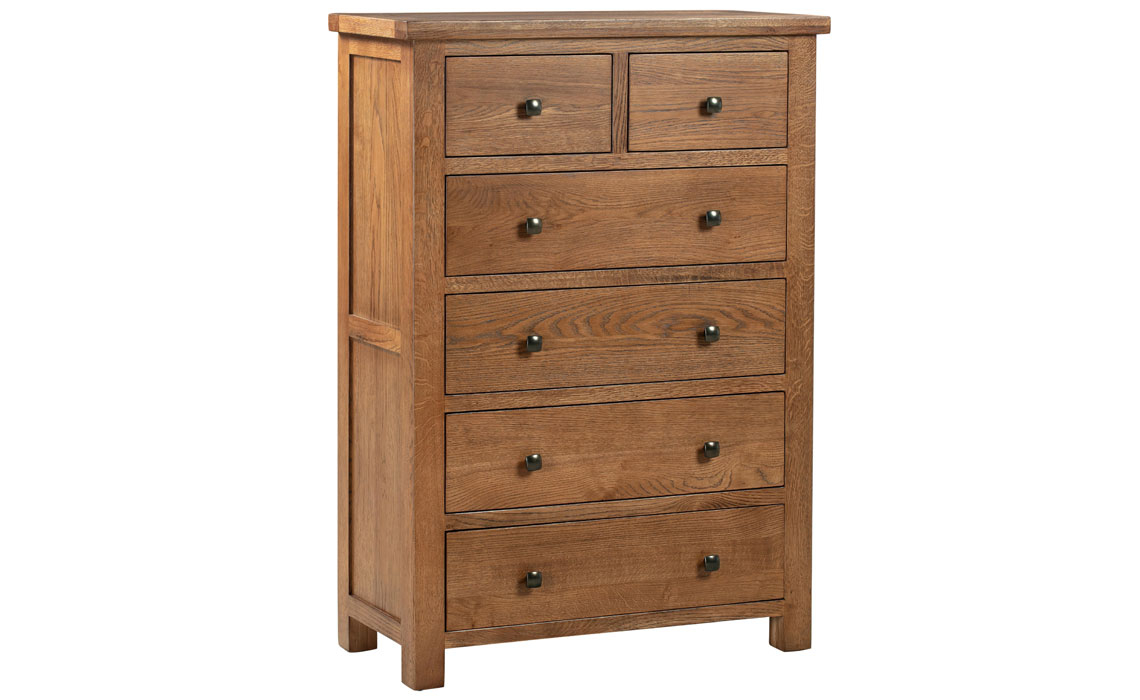 Lavenham Rustic Oak 2 Over 4 Chest