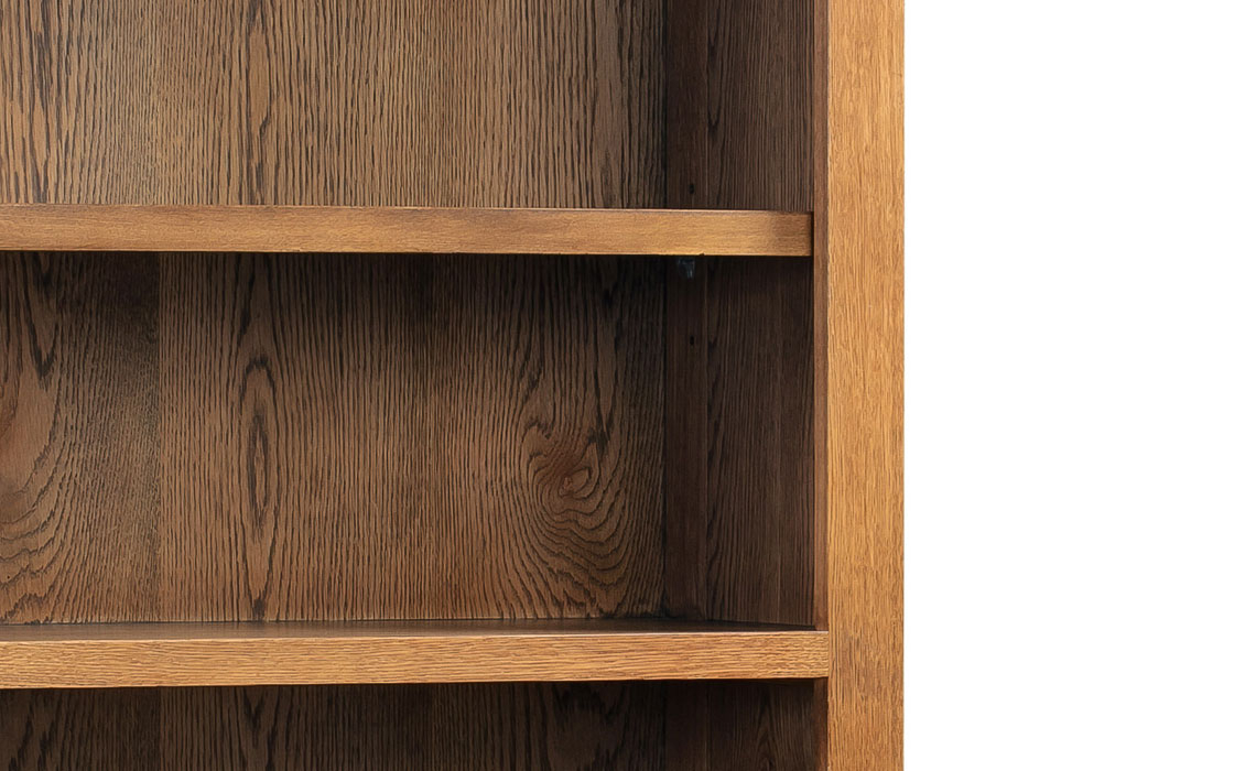 Lavenham Rustic Oak 6ft Bookcase
