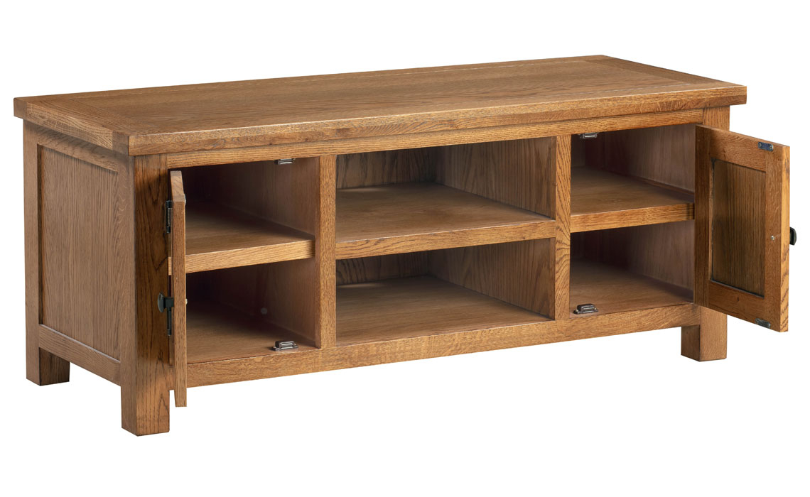 Lavenham Rustic Oak Large TV Unit