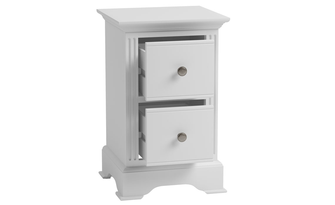 Newbridge Classic White Painted Small Bedside Cabinet