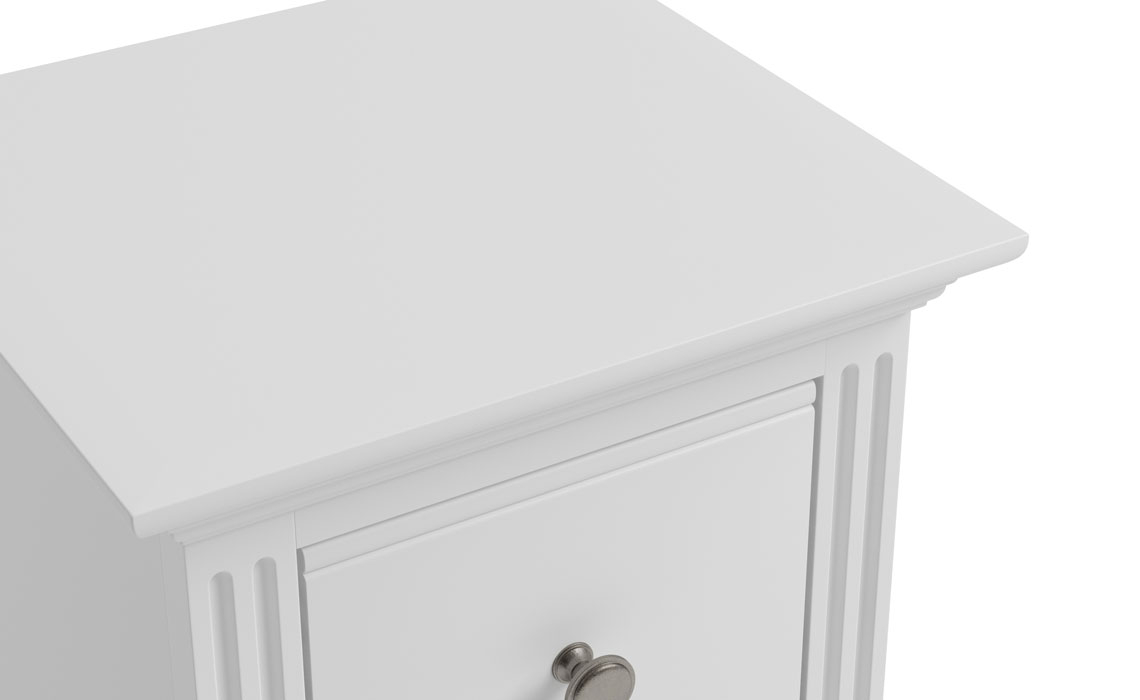 Newbridge Classic White Painted Small Bedside Cabinet