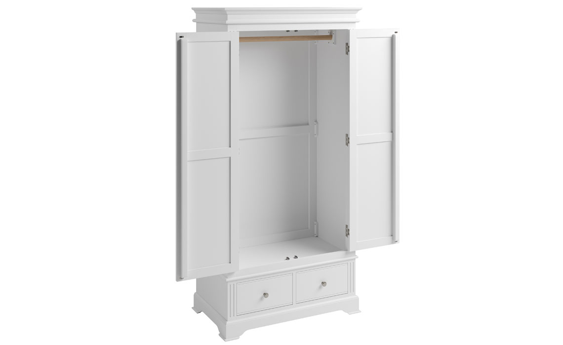 Newbridge Classic White Painted Gents Wardrobe