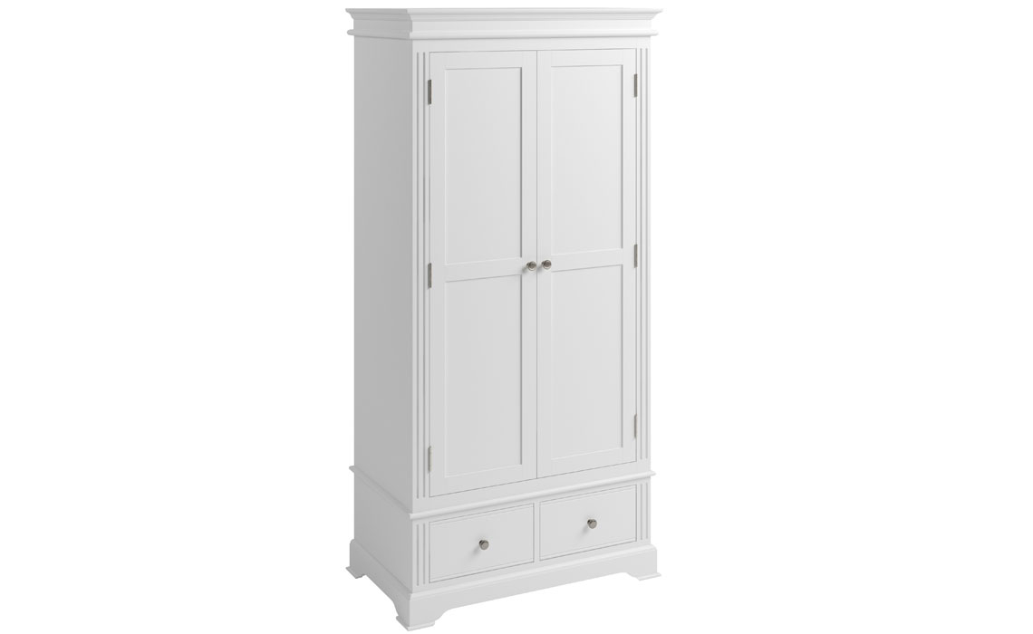 Newbridge Classic White Painted Gents Wardrobe