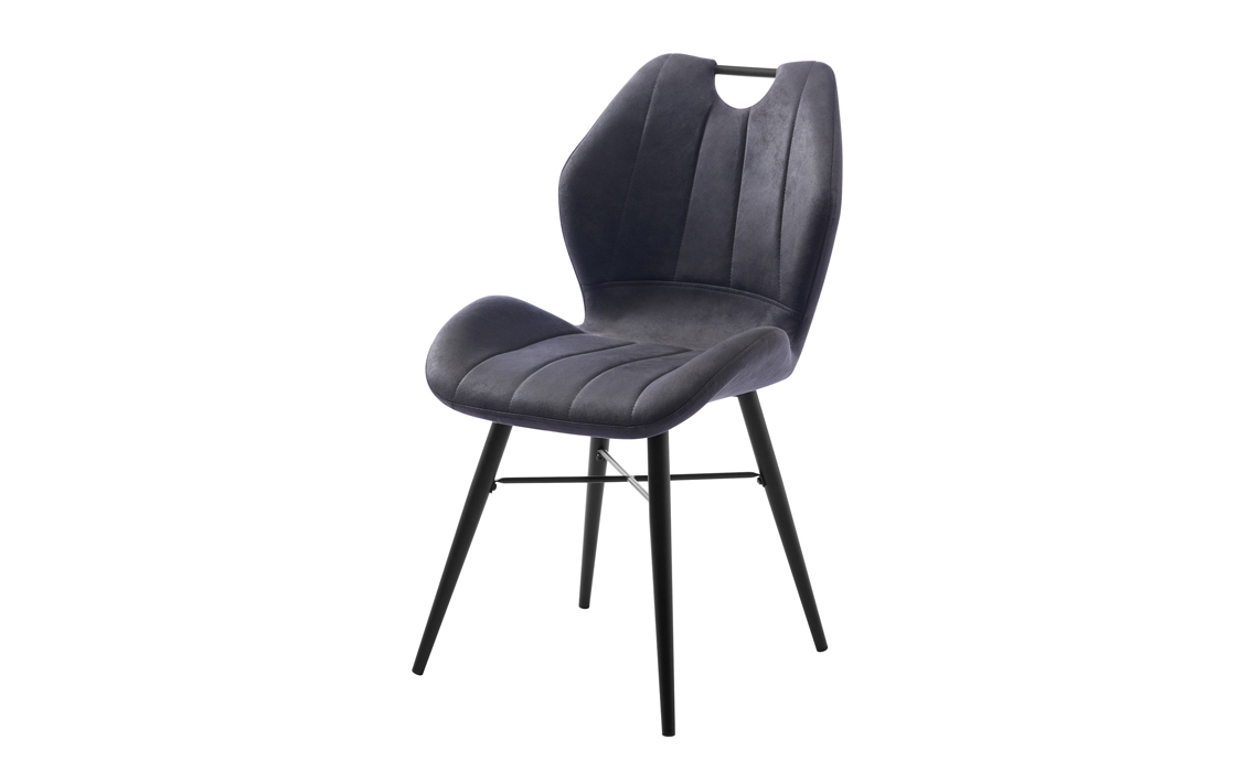 Rocco Dining Chair - Antique Grey PU Leather