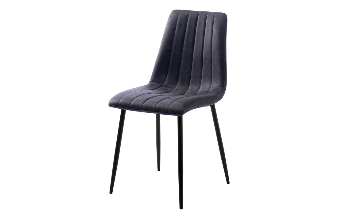 Lucca Dining Chair - Grey PU Leather
