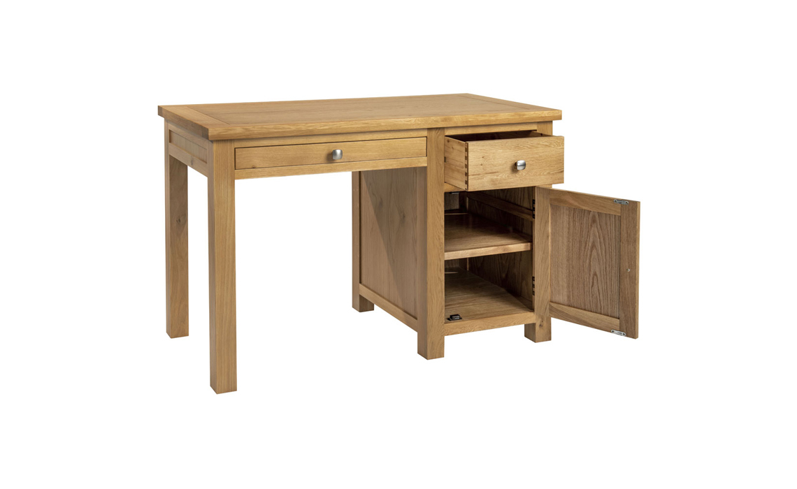 Lavenham Oak Single Pedestal Office Desk