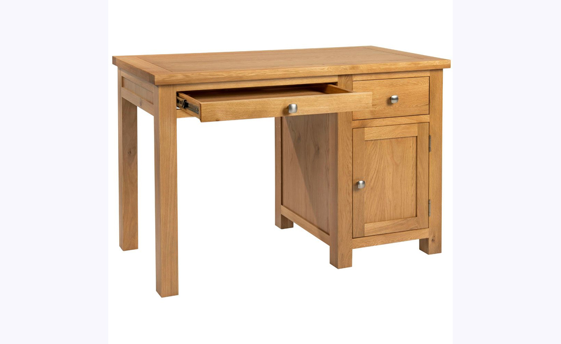 Lavenham Oak Single Pedestal Office Desk
