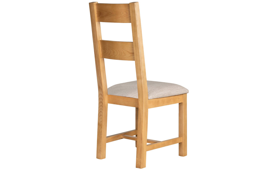 Lavenham Ash Ladder Back Chair With Fabric Pad