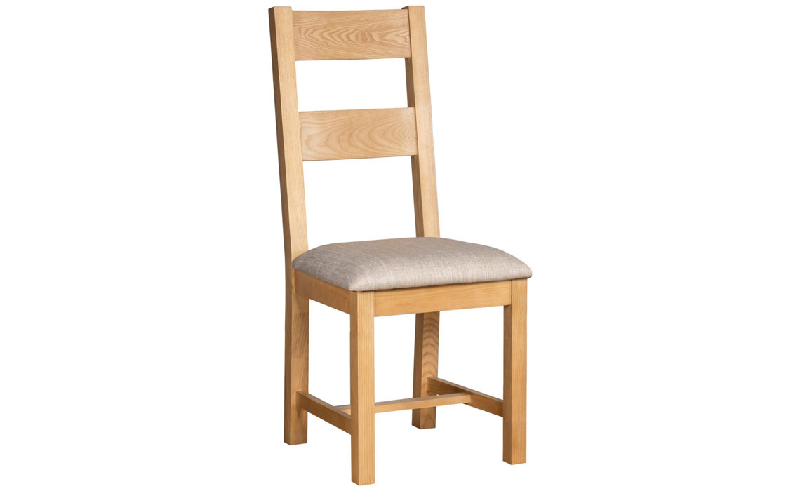 Lavenham Ash Ladder Back Chair With Fabric Pad