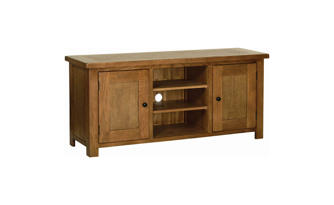 Balmoral Rustic Oak Large TV Cabinet