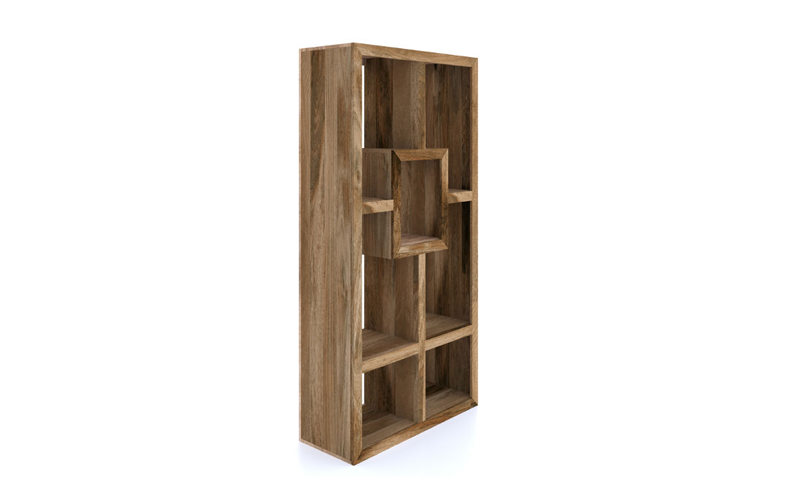 Bali Solid Mango Open Display Cabinet