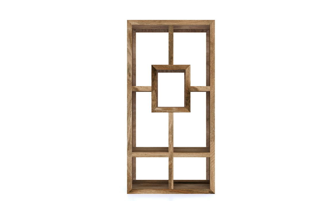 Bali Solid Mango Open Display Cabinet