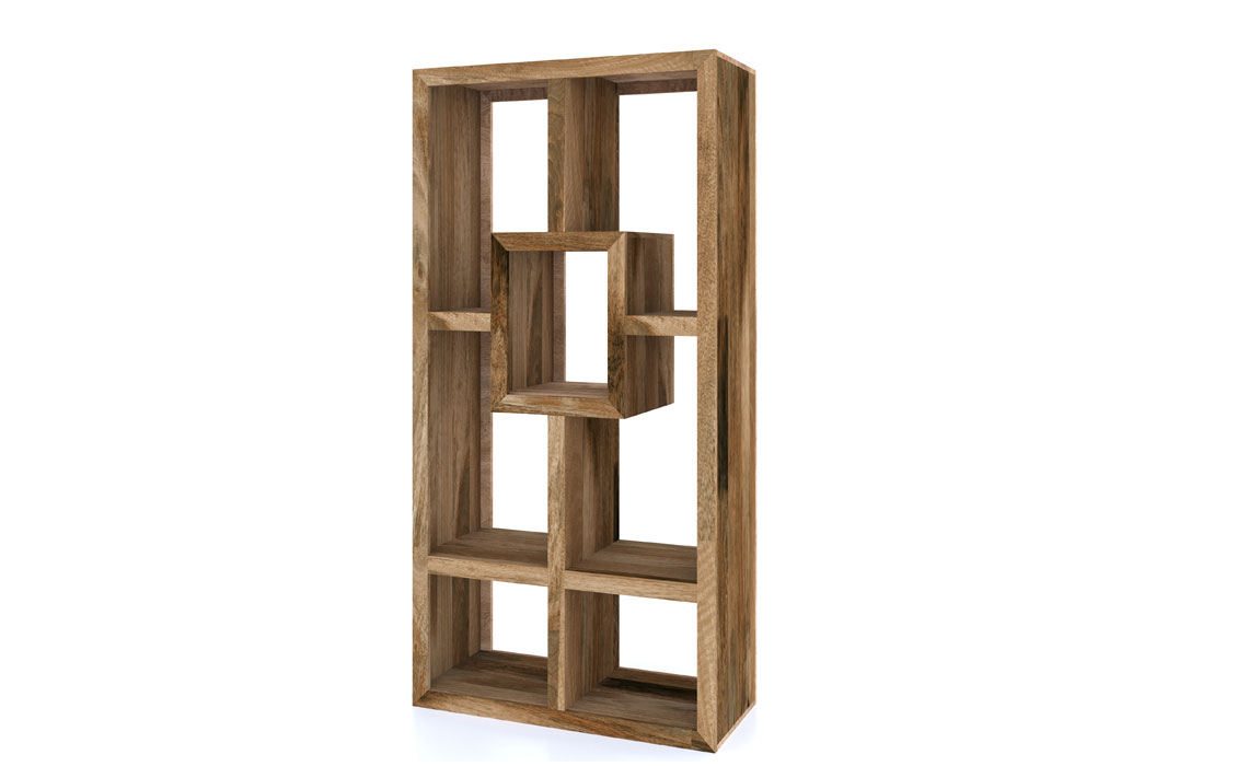 Bali Solid Mango Open Display Cabinet