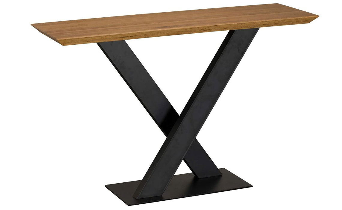 Soho House Oak X-Leg Console Table