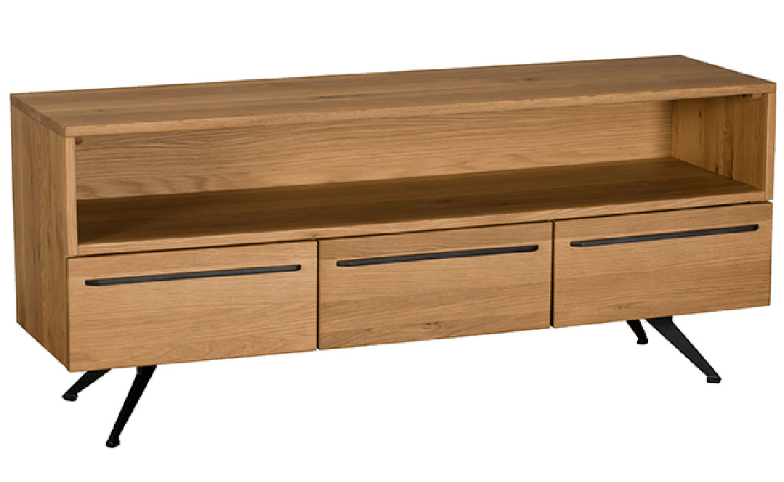 Soho House Oak 3 Drawer TV Unit