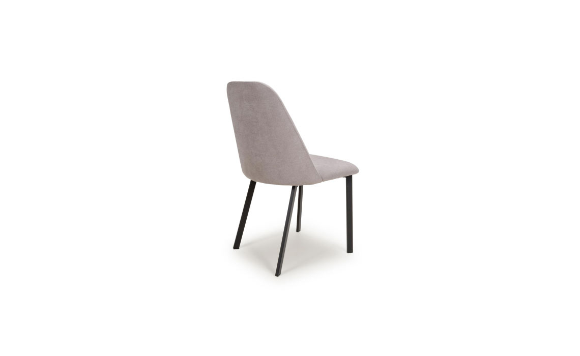 Vanya Linen Effect Light Grey Dining Chair