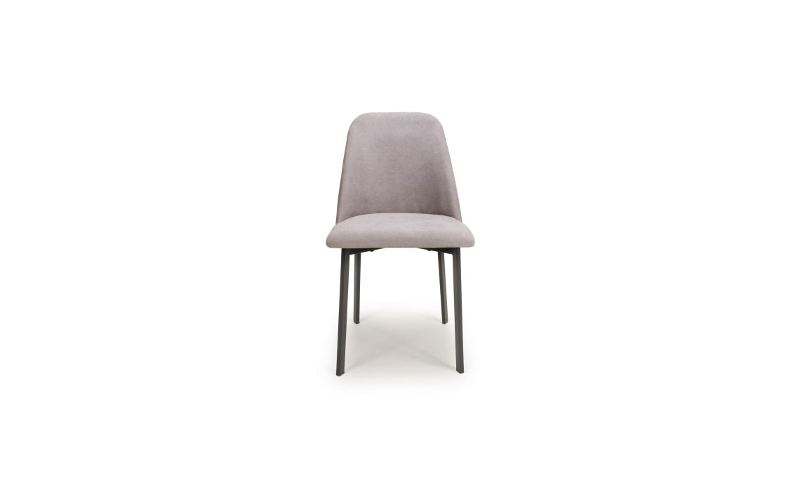 Vanya Linen Effect Light Grey Dining Chair