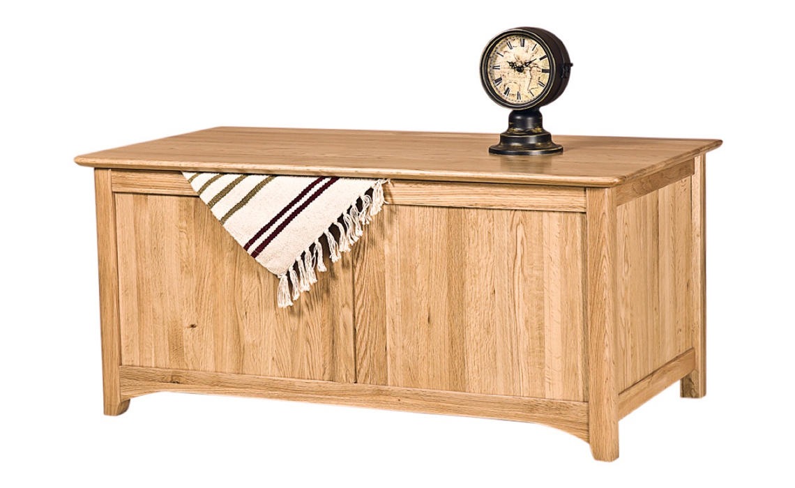 Falkenham Solid Oak Blanket Box