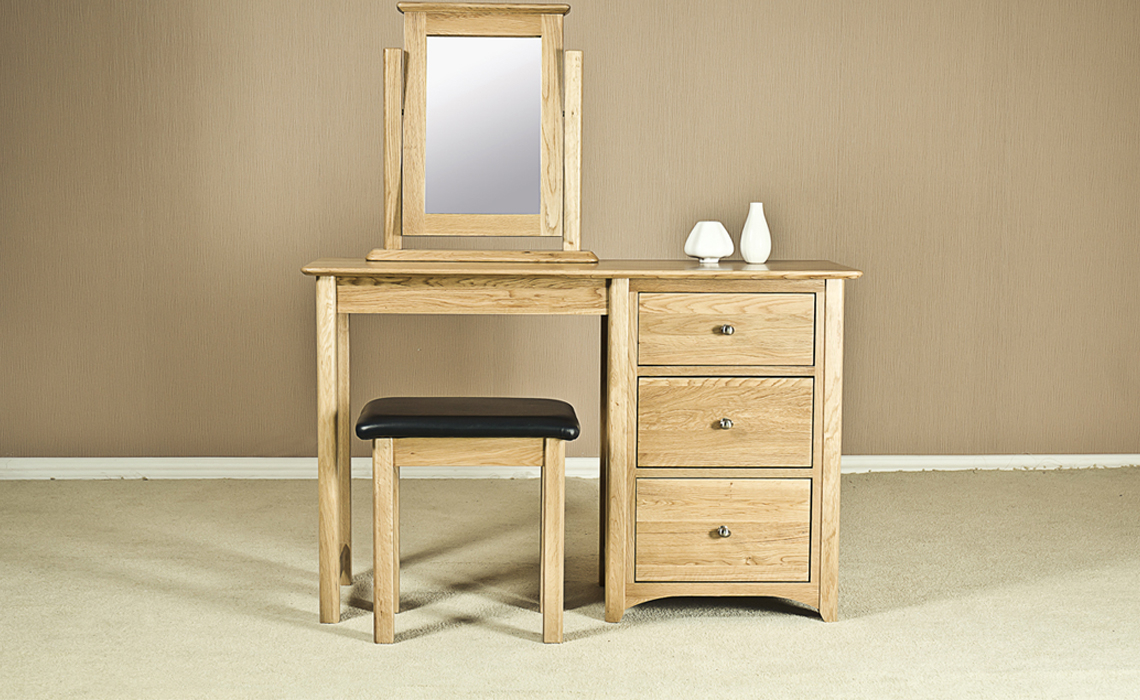 Falkenham Solid Oak Single Dressing Table