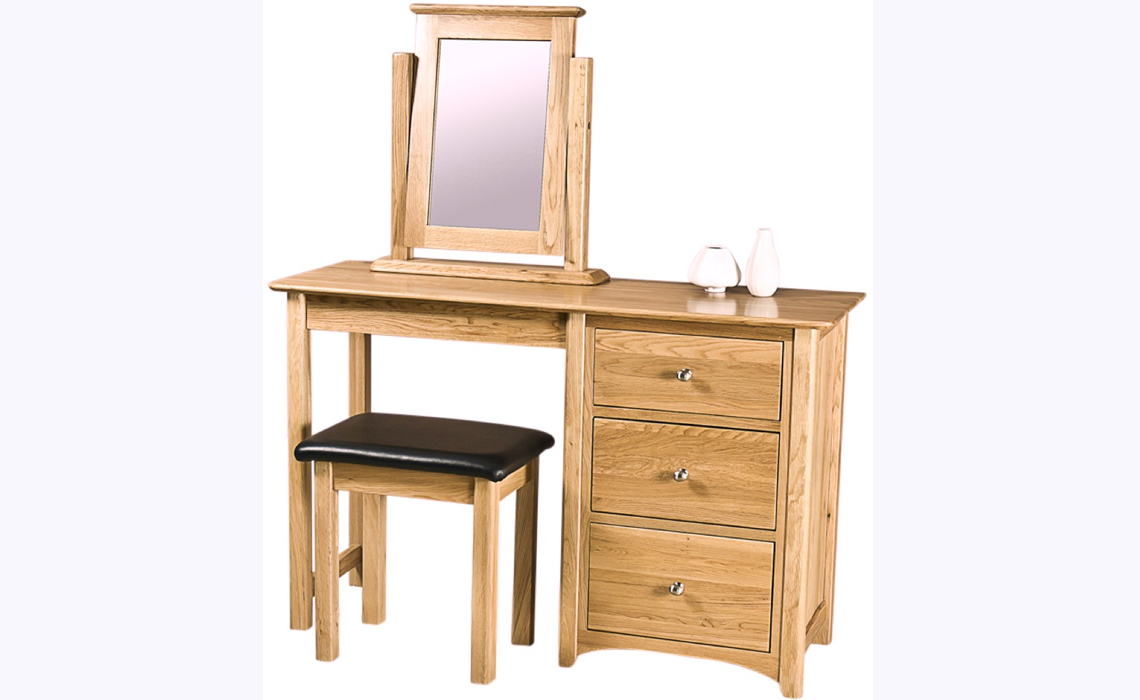 Falkenham Solid Oak Single Dressing Table